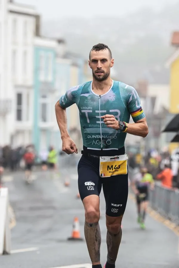 Portrait de Matthieu Bolzer en course à pied